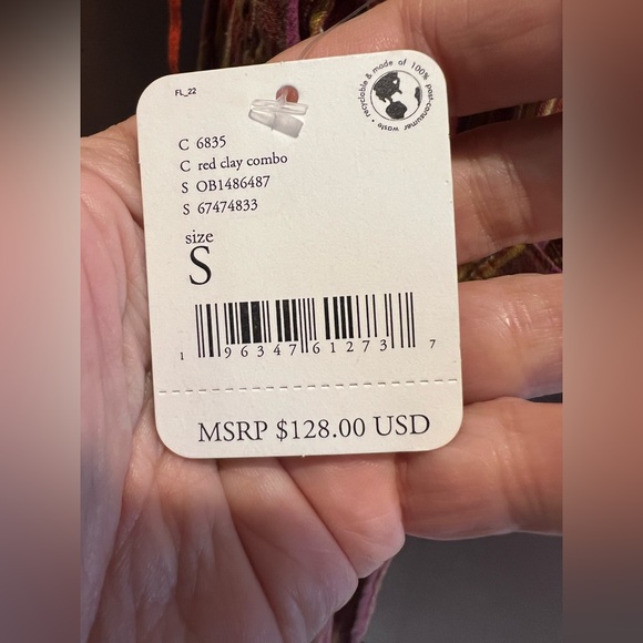 NWT Free People Women's Red Clay Combo Sundaze For Surfin Jumpsuit - S - Picture 10 of 11